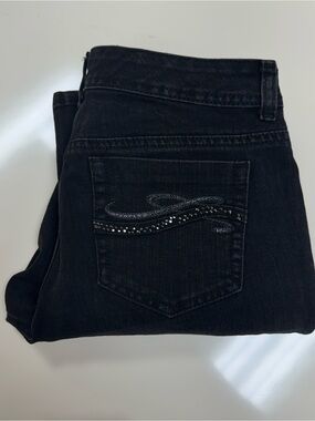 Style & Co. BLACK Tummy Control Denim Size 8